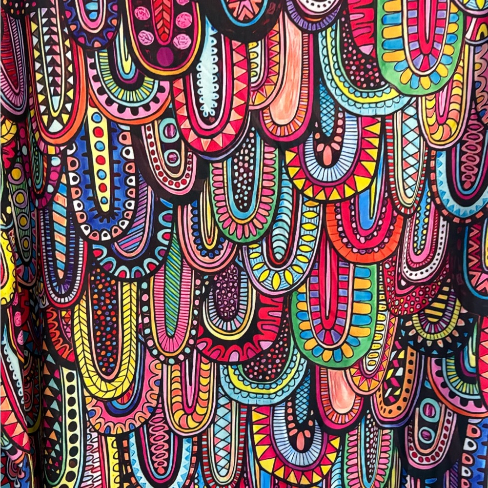 LOFT Colorful Patterned Women's Blouse - Picture 4 of 8